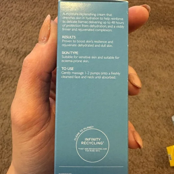 REN Clean Skincare EVERHYDRATE Marine Moisture-Replenish Cream 50mL NEW $44 - Picture 3 of 3